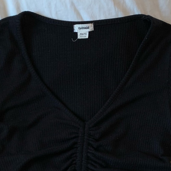 garage ruched long sleeve top - Picture 4 of 4